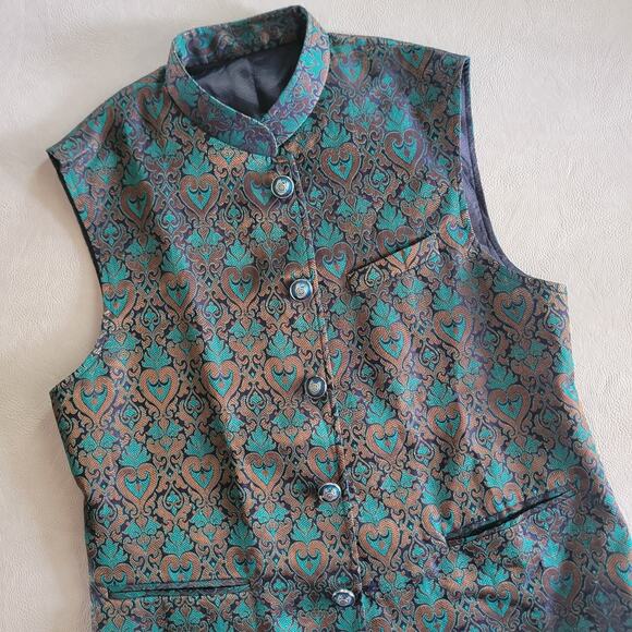 Mens Hike Wedding Waistcoat Nehru Jacket Asian Indian Pakistani Size 42 - Picture 3 of 13